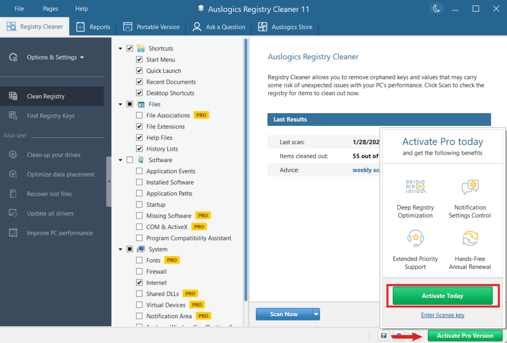 Unduh Auslogics Reg Cleaner Bagas31 Full Terbaru 2026